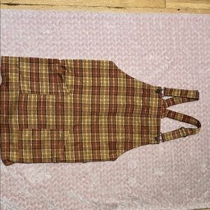 No Boundaries Brown and Tan Plaid dress